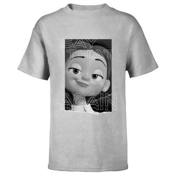 Disney and Pixar’s Toy Story 2 Jessie Say That Again Quote - Short Sleeve T-Shirt for Kids - Customized-Athletic Heather