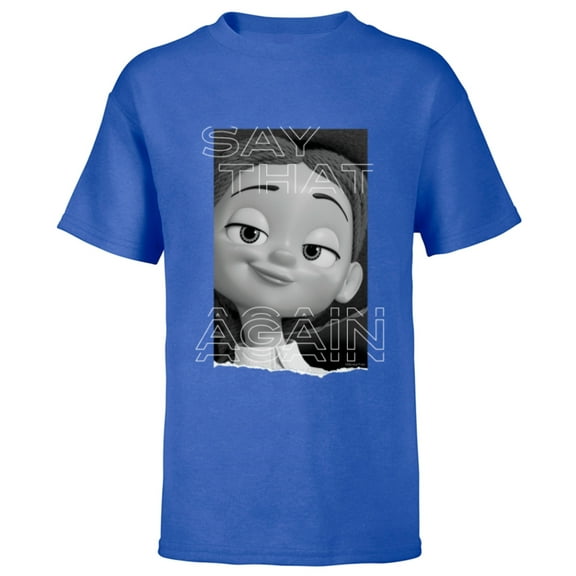 Disney and Pixar’s Toy Story 2 Jessie Say That Again Quote - Short Sleeve T-Shirt for Kids - Customized-Royal