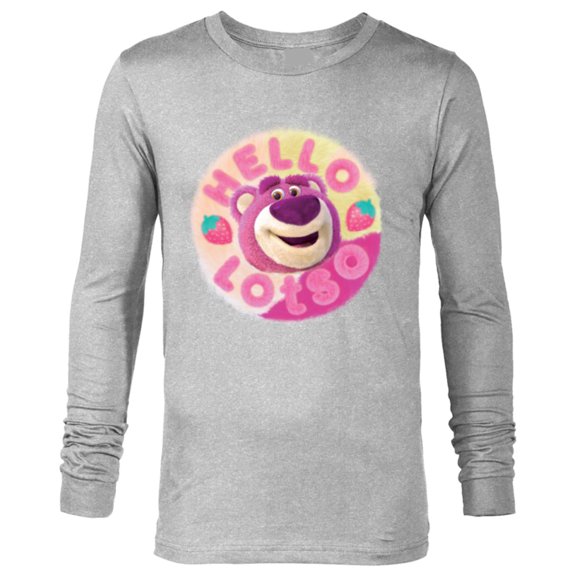 Disney and Pixar’s Toy Story 3 Hello Lotso Strawberry Circle - Long Sleeve T-Shirt for Men - Customized-Athletic Heather