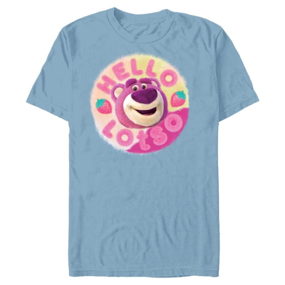 Disney and Pixar’s Toy Story 3 Hello Lotso Strawberry Circle - Short Sleeve Blended T-Shirt for Adults - Customized-Ocean Blue