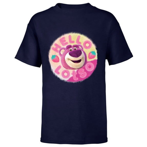 Disney and Pixar’s Toy Story 3 Hello Lotso Strawberry Circle - Short Sleeve T-Shirt for Kids - Customized-Navy