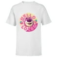 thumbnail image 1 of Disney and Pixar’s Toy Story 3 Hello Lotso Strawberry Circle - Short Sleeve T-Shirt for Kids - Customized-White, 1 of 5