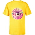 thumbnail image 1 of Disney and Pixar’s Toy Story 3 Hello Lotso Strawberry Circle - Short Sleeve T-Shirt for Kids - Customized-Yellow, 1 of 5