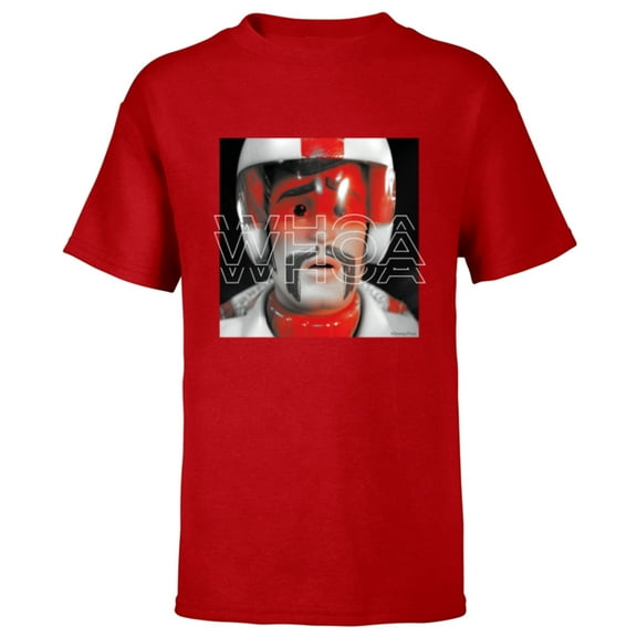 Disney and Pixar’s Toy Story 4 Duke Caboom Whoa Quote Funny - Short Sleeve T-Shirt for Kids - Customized-Red
