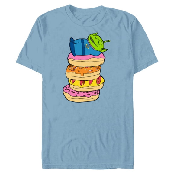 Disney and Pixar’s Toy Story Alien Donut Nap - Short Sleeve Blended T-Shirt for Adults - Customized-Ocean Blue