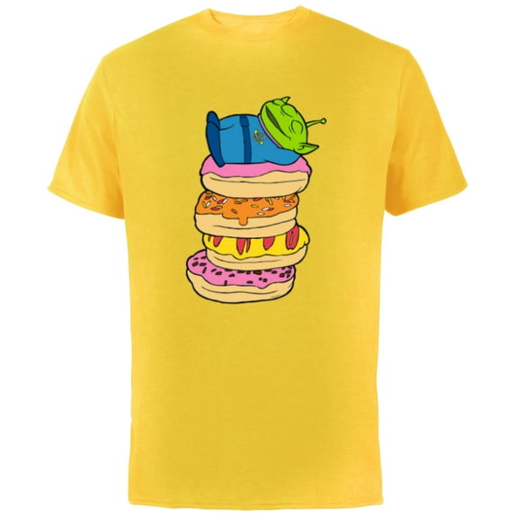 Disney and Pixar’s Toy Story Alien Donut Nap - Short Sleeve Cotton T-Shirt for Adults - Customized-Yellow