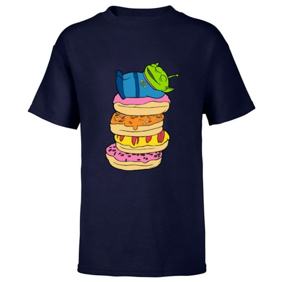 Disney and Pixar’s Toy Story Alien Donut Nap - Short Sleeve T-Shirt for Kids - Customized-Navy