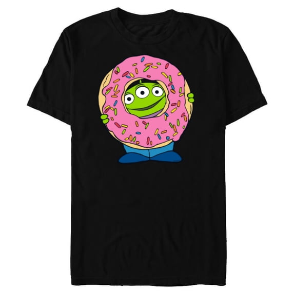 Disney and Pixar’s Toy Story Alien Donut - Short Sleeve Blended T-Shirt for Adults - Customized-Black