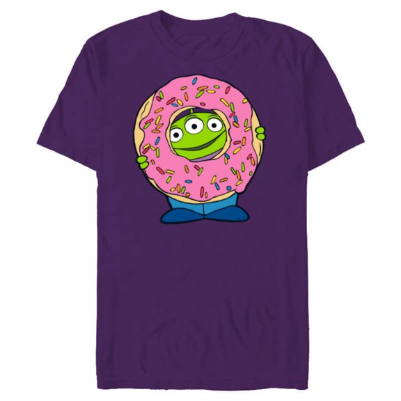 Disney and Pixar’s Toy Story Alien Donut - Short Sleeve Blended T-Shirt for Adults - Customized-Purple
