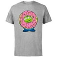 thumbnail image 1 of Disney and Pixar’s Toy Story Alien Donut - Short Sleeve Cotton T-Shirt for Adults - Customized-Athletic Heather, 1 of 5