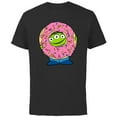 thumbnail image 1 of Disney and Pixar’s Toy Story Alien Donut - Short Sleeve Cotton T-Shirt for Adults - Customized-Black, 1 of 5