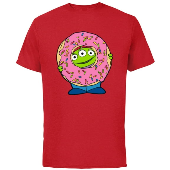 Disney and Pixar’s Toy Story Alien Donut - Short Sleeve Cotton T-Shirt for Adults - Customized-Red