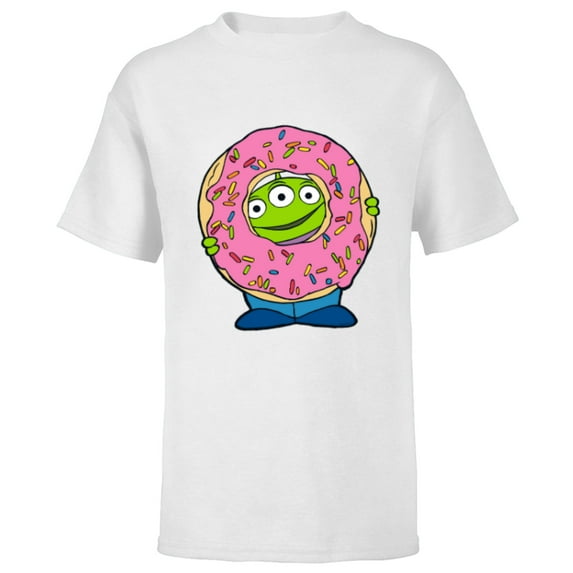 Disney and Pixar’s Toy Story Alien Donut - Short Sleeve T-Shirt for Kids - Customized-White