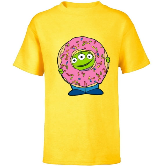 Disney and Pixar’s Toy Story Alien Donut - Short Sleeve T-Shirt for Kids - Customized-Yellow