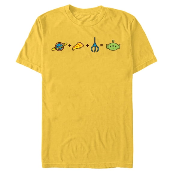 Disney and Pixar’s Toy Story Alien Emoji Code Formula - Short Sleeve Blended T-Shirt for Adults - Customized-Yellow