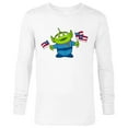 thumbnail image 1 of Disney and Pixar’s Toy Story Alien Fourth of July - Long Sleeve T-Shirt for Men - Customized-White, 1 of 5