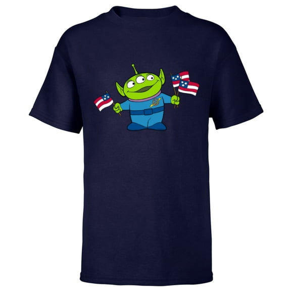 Disney and Pixar’s Toy Story Alien Fourth of July - Short Sleeve T-Shirt for Kids - Customized-Navy