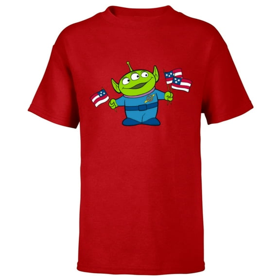 Disney and Pixar’s Toy Story Alien Fourth of July - Short Sleeve T-Shirt for Kids - Customized-Red