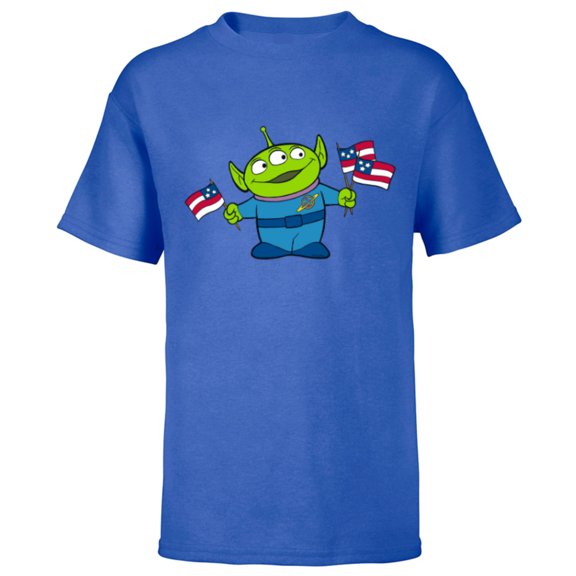 Disney and Pixar’s Toy Story Alien Fourth of July - Short Sleeve T-Shirt for Kids - Customized-Royal