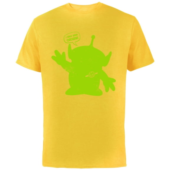 Disney and Pixar's Toy Story Alien I Have Been Chosen - Short Sleeve Cotton T-Shirt for Adults - Customized-Yellow