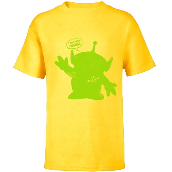 Disney and Pixar's Toy Story Alien I Have Been Chosen - Short Sleeve T-Shirt for Kids - Customized-Yellow