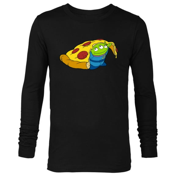 Disney and Pixar’s Toy Story Alien Pizza - Long Sleeve T-Shirt for Men - Customized-Black