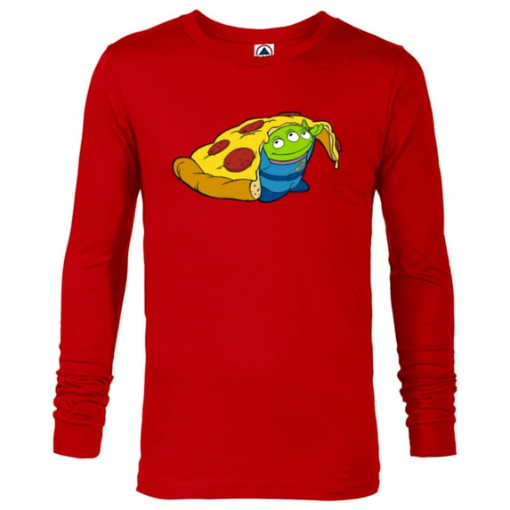 Disney and Pixar’s Toy Story Alien Pizza - Long Sleeve T-Shirt for Men - Customized-New Red