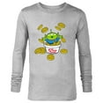 thumbnail image 1 of Disney and Pixar’s Toy Story Alien Pizza Planet Tokens - Long Sleeve T-Shirt for Men - Customized-Athletic Heather, 1 of 5