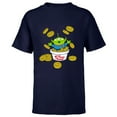 thumbnail image 1 of Disney and Pixar’s Toy Story Alien Pizza Planet Tokens - Short Sleeve T-Shirt for Kids - Customized-Navy, 1 of 5