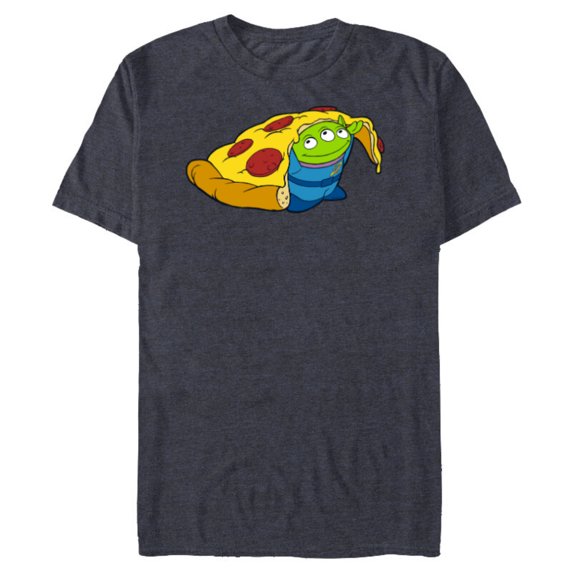 Disney and Pixar’s Toy Story Alien Pizza - Short Sleeve Blended T-Shirt for Adults - Customized-Navy Heather