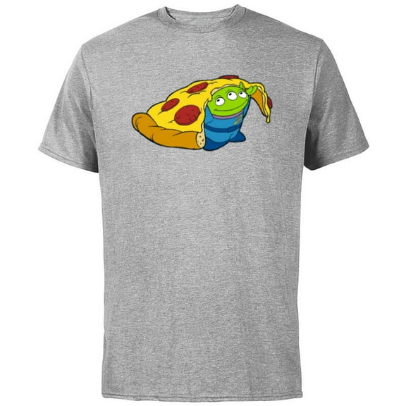 Disney and Pixar’s Toy Story Alien Pizza - Short Sleeve Cotton T-Shirt for Adults - Customized-Athletic Heather