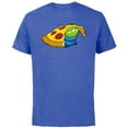 thumbnail image 1 of Disney and Pixar’s Toy Story Alien Pizza - Short Sleeve Cotton T-Shirt for Adults - Customized-Royal Heather, 1 of 5