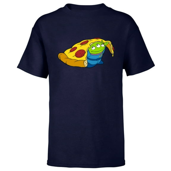 Disney and Pixar’s Toy Story Alien Pizza - Short Sleeve T-Shirt for Kids - Customized-Navy