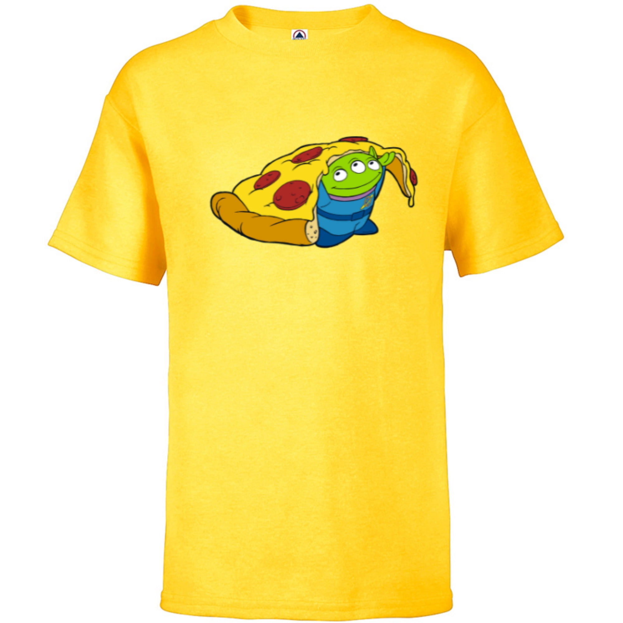 Disney and Pixar s Toy Story Alien Pizza Short Sleeve T Shirt