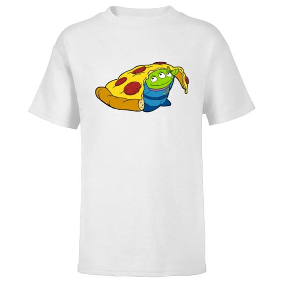 Disney and Pixar’s Toy Story Alien Pizza - Short Sleeve T-Shirt for Kids - Customized-White