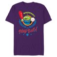 thumbnail image 1 of Disney and Pixar’s Toy Story Alien Play Ball Baseball Sports - Short Sleeve Blended T-Shirt for Adults - Customized-Purple, 1 of 5