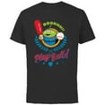 thumbnail image 1 of Disney and Pixar’s Toy Story Alien Play Ball Baseball Sports - Short Sleeve Cotton T-Shirt for Adults - Customized-Black, 1 of 5