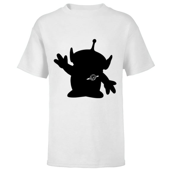 Disney and Pixar's Toy Story Alien Silhouette - Short Sleeve T-Shirt for Kids - Customized-White