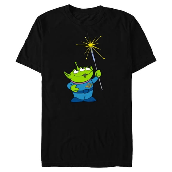 Disney and Pixar’s Toy Story Alien Sparklers Fourth of July - Short Sleeve Blended T-Shirt for Adults - Customized-Black