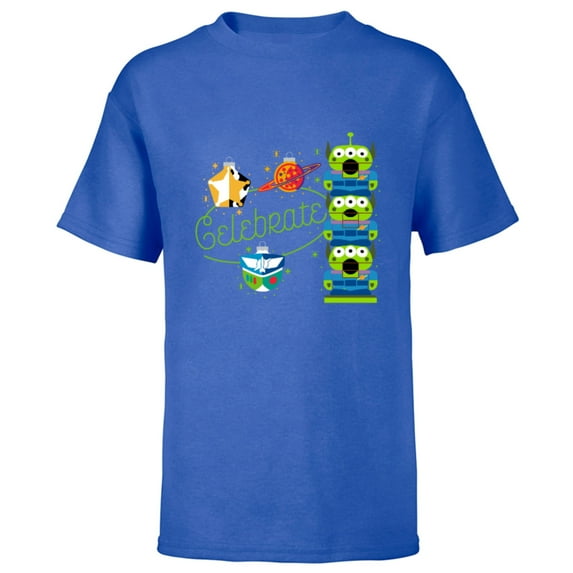 Disney and Pixar’s Toy Story Aliens Celebrate Holiday - Short Sleeve T-Shirt for Kids – Customized-Royal