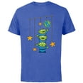 thumbnail image 1 of Disney and Pixar’s Toy Story Aliens Earth Day Think Green - Short Sleeve Cotton T-Shirt for Adults - Customized-Royal Heather, 1 of 5