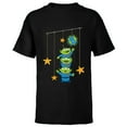 thumbnail image 1 of Disney and Pixar’s Toy Story Aliens Earth Day Think Green - Short Sleeve T-Shirt for Kids - Customized-Black, 1 of 5