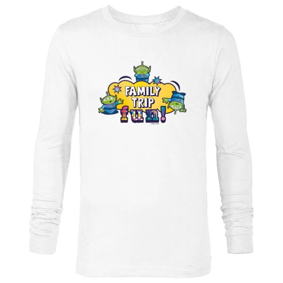 Disney and Pixar’s Toy Story Aliens Family Trip Fun Vacation - Long Sleeve T-Shirt for Men - Customized-White