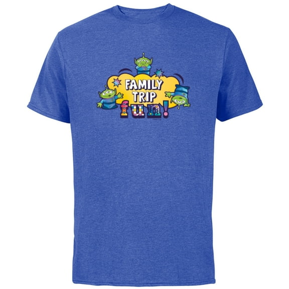 Disney and Pixar’s Toy Story Aliens Family Trip Fun Vacation - Short Sleeve Cotton T-Shirt for Adults - Customized-Royal Heather