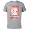 thumbnail image 1 of Disney and Pixar’s Toy Story Aliens I Love Earth Day Pizza - Short Sleeve Cotton T-Shirt for Adults - Customized-Athletic Heather, 1 of 5