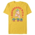 thumbnail image 1 of Disney and Pixar’s Toy Story Aliens Oooooh! Pizza Distressed - Short Sleeve Blended T-Shirt for Adults - Customized-Yellow, 1 of 5