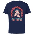 thumbnail image 1 of Disney and Pixar’s Toy Story Aliens Oooooh! Pizza Distressed - Short Sleeve Cotton T-Shirt for Adults - Customized-Navy, 1 of 5