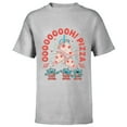 thumbnail image 1 of Disney and Pixar’s Toy Story Aliens Oooooh! Pizza Distressed - Short Sleeve T-Shirt for Kids - Customized-Athletic Heather, 1 of 5
