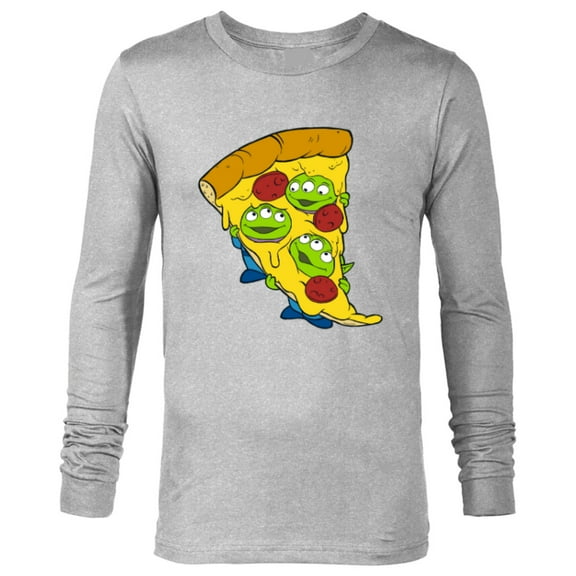 Disney and Pixar’s Toy Story Aliens Pepperoni Pizza - Long Sleeve T-Shirt for Men - Customized-Athletic Heather