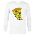 thumbnail image 1 of Disney and Pixar’s Toy Story Aliens Pepperoni Pizza - Long Sleeve T-Shirt for Men - Customized-White, 1 of 5